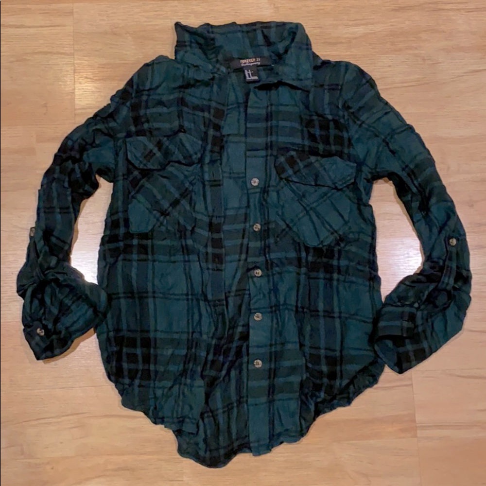 Plaid Button-Up